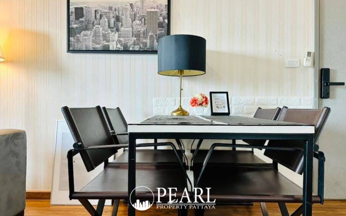 2 Bedroom Condo for Sale in The Base Central Pattaya dining area next to the kitchen