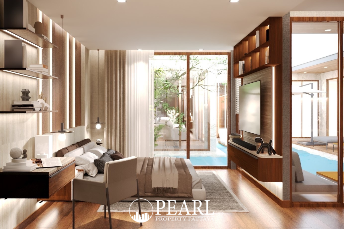 3 Bedroom House for Sale in Baan Mae 12 – Onyx Grand Village private swimming pool